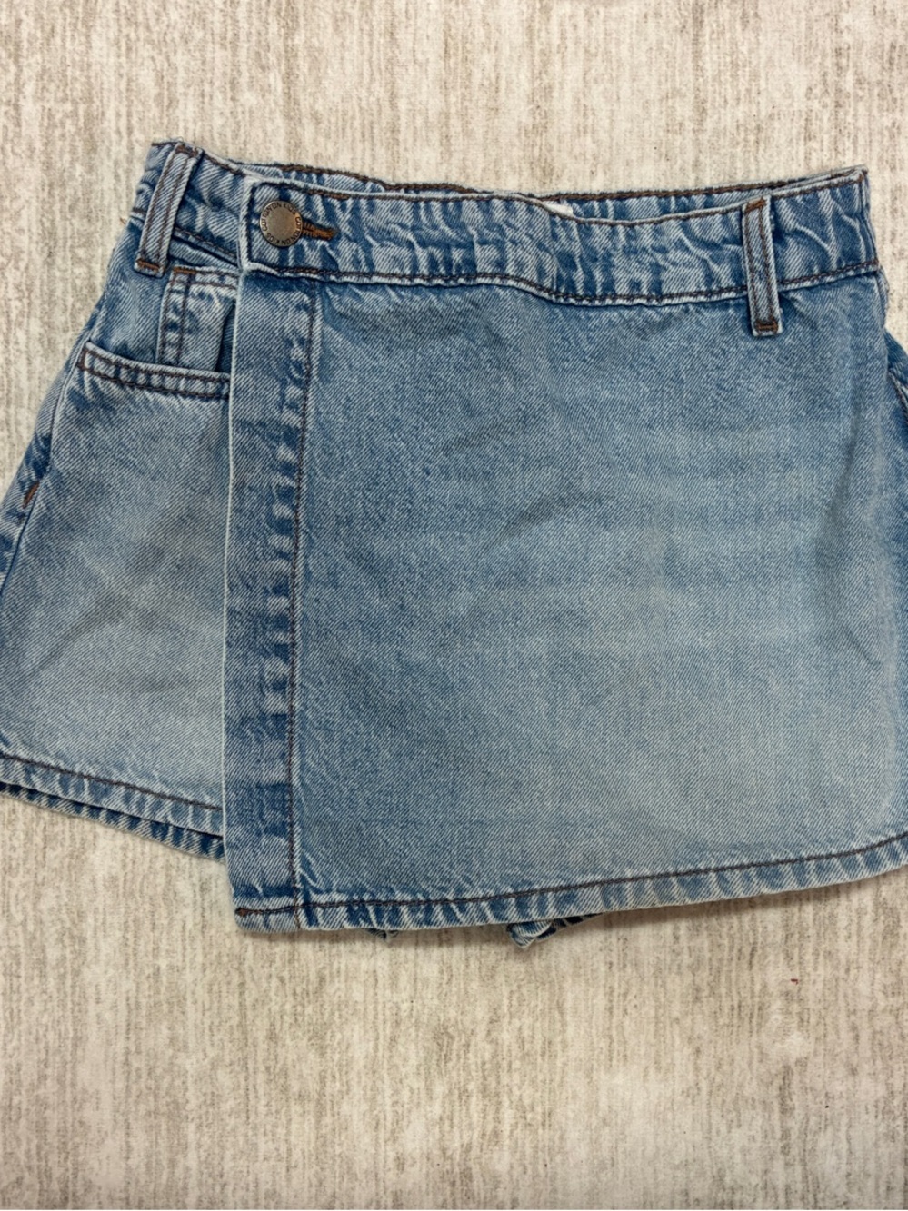 Cotton On Light Blue Denim Girls Skort